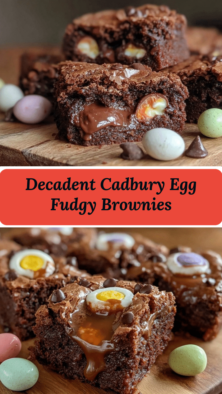 Cadbury egg brownies recipe
