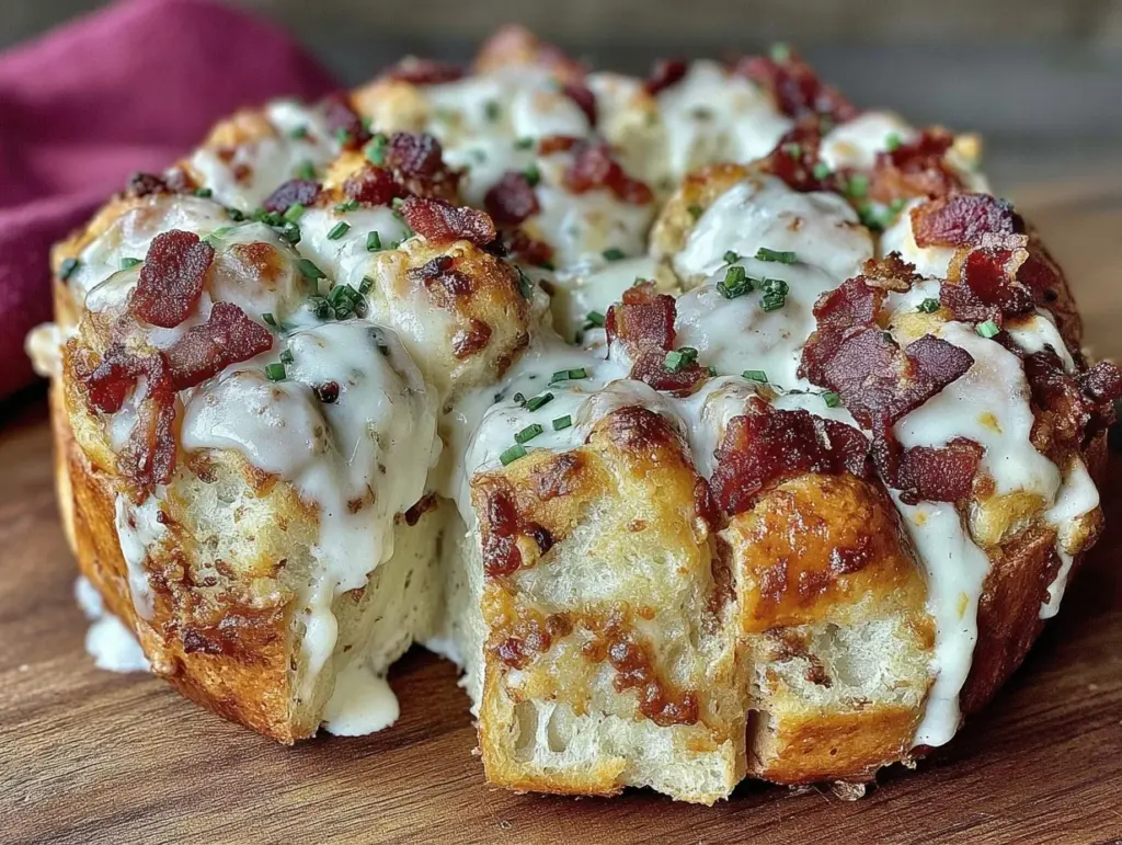 cheesy bacon ranch pull-apart bread - featured image