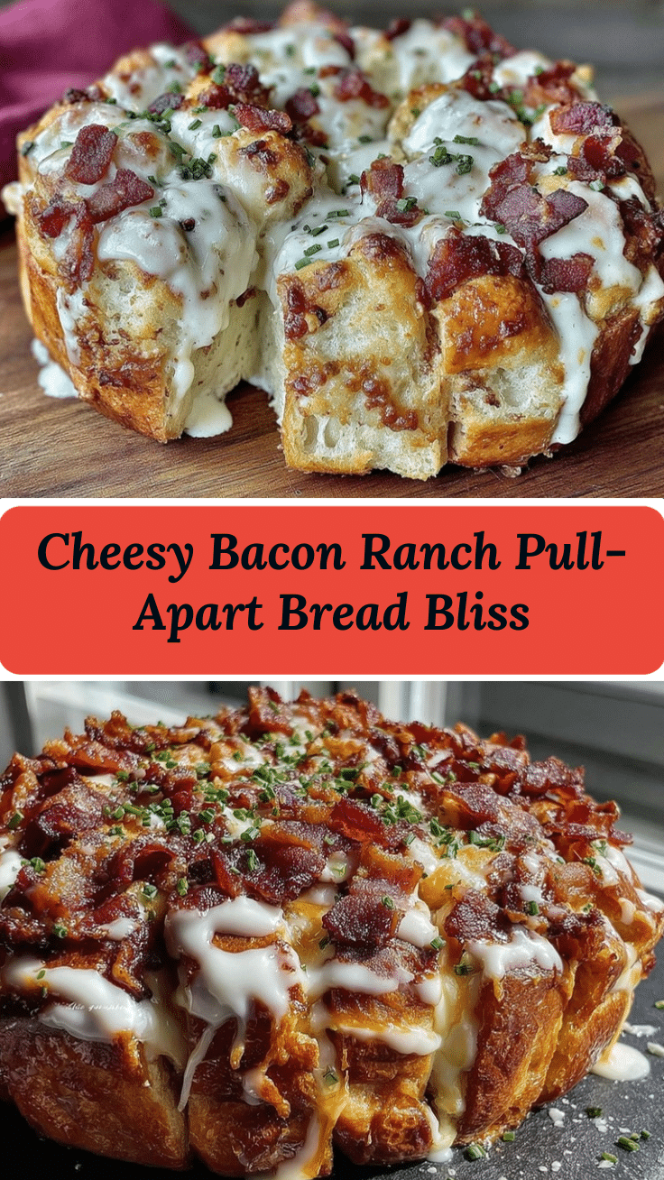 cheesy bacon ranch pull-apart bread recipe