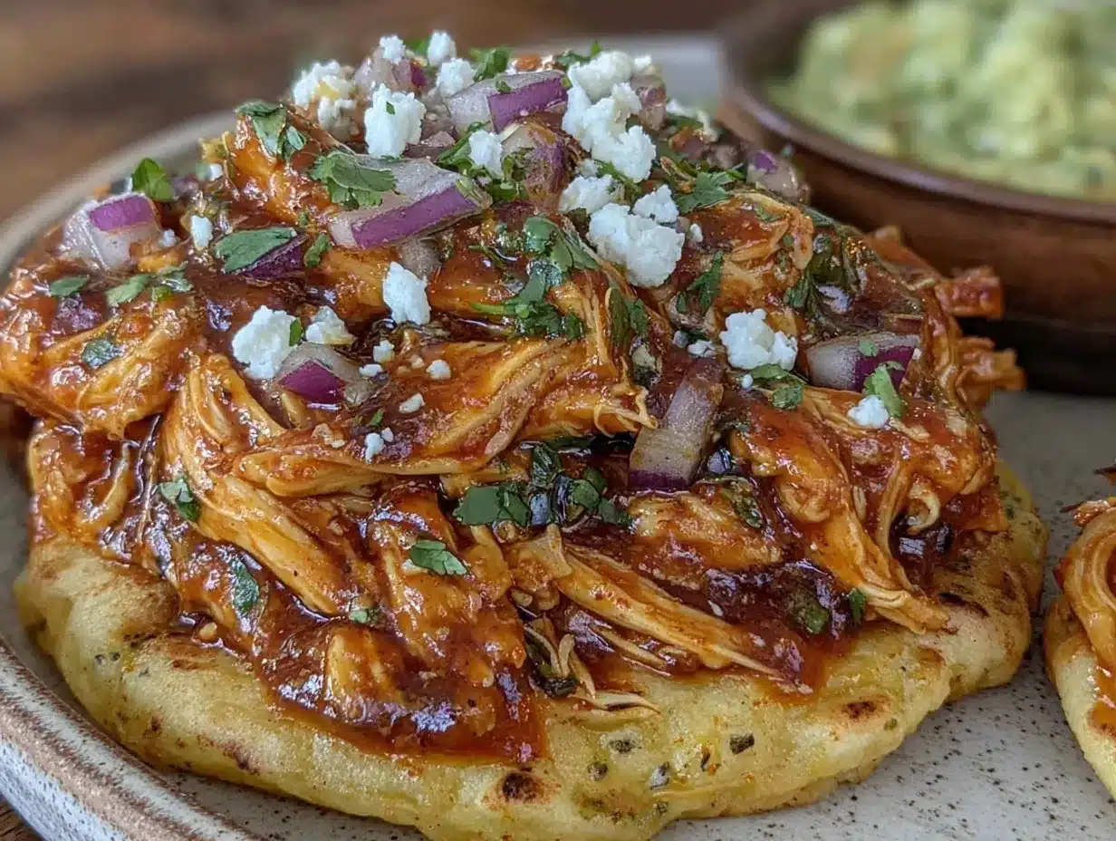 chicken tinga tostadas preparation steps