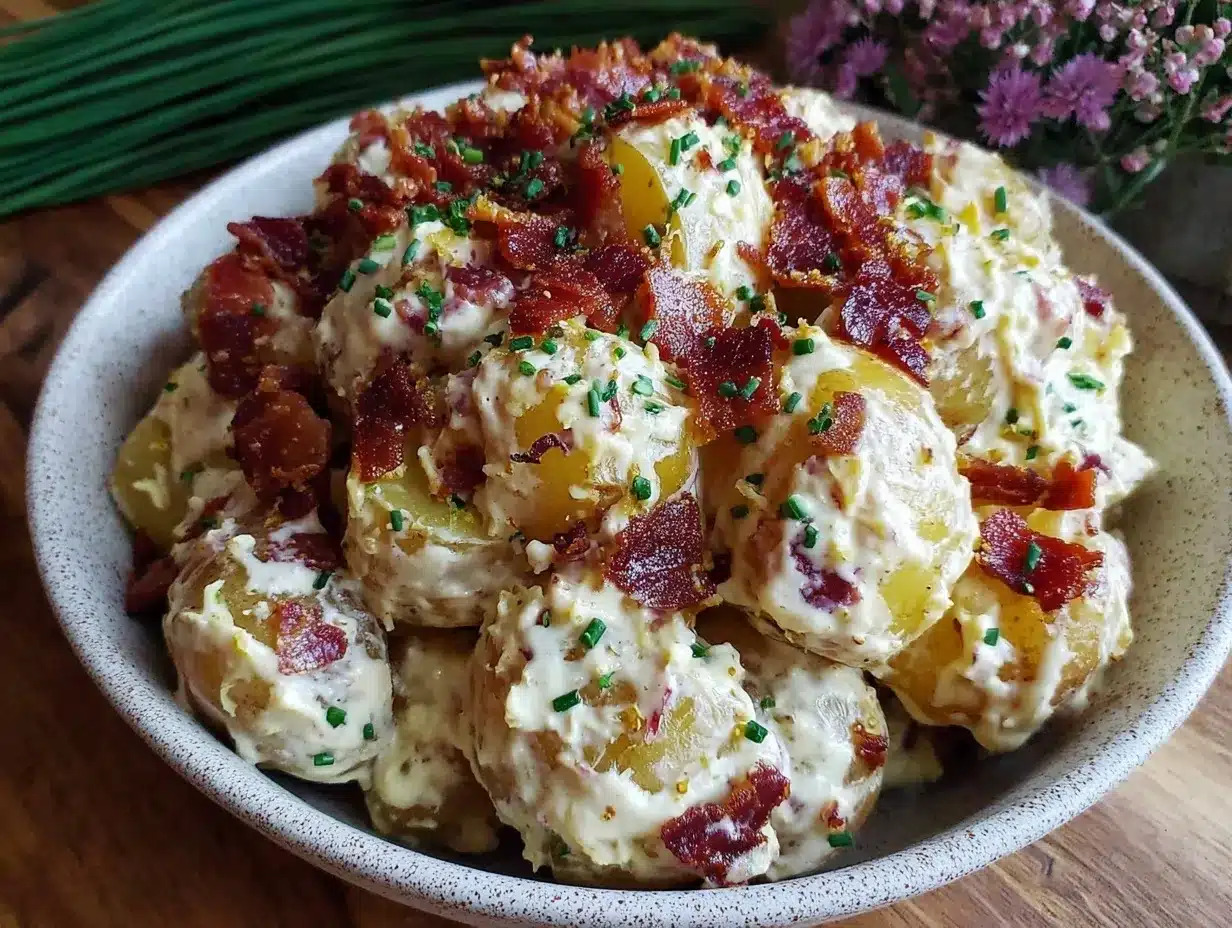 creamy bacon ranch potato salad preparation steps