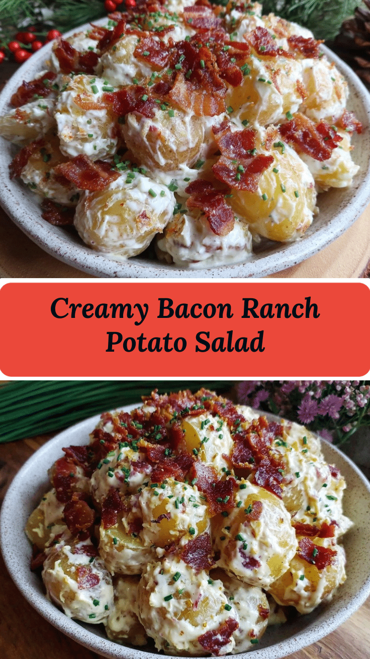 creamy bacon ranch potato salad recipe