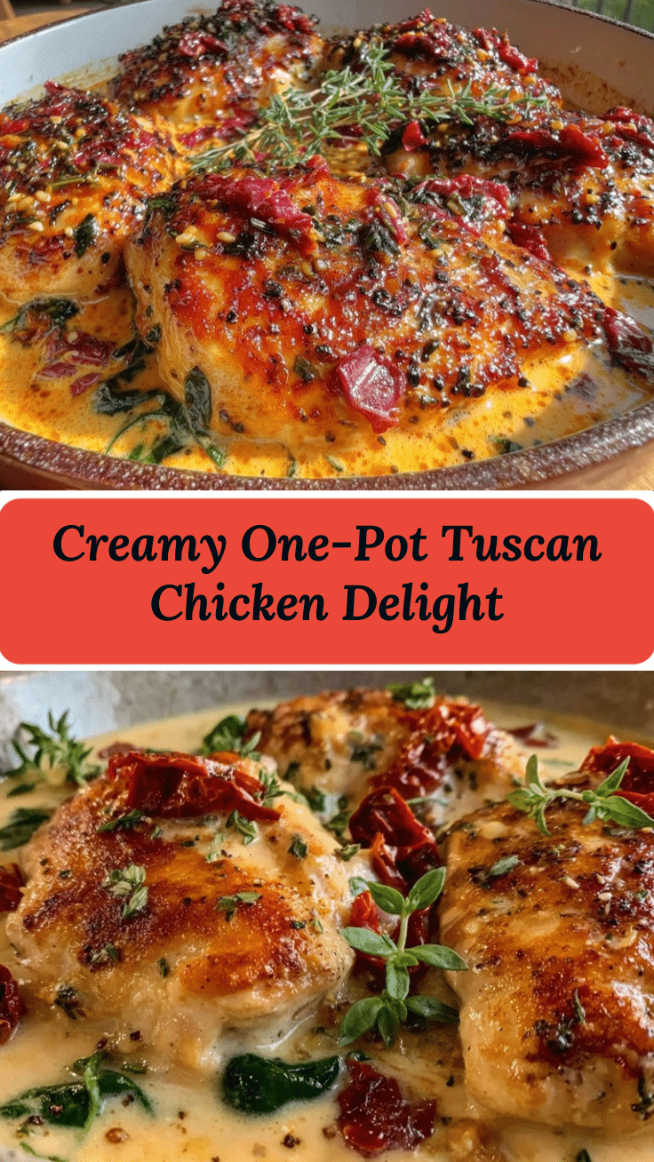 creamy one-pot tuscan chicken recipe