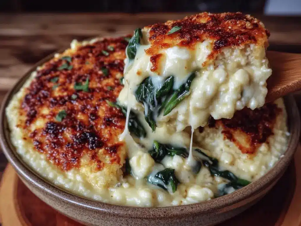creamy spinach queso fundido dip - featured image