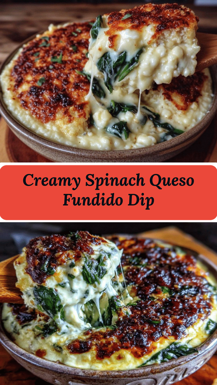 creamy spinach queso fundido dip recipe