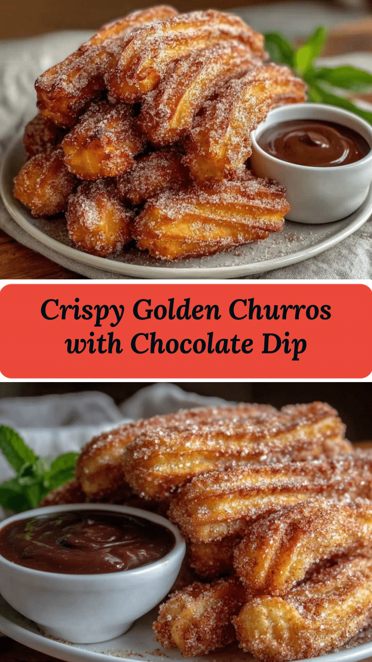 crispy churros with chocolate dipping sauce recipe