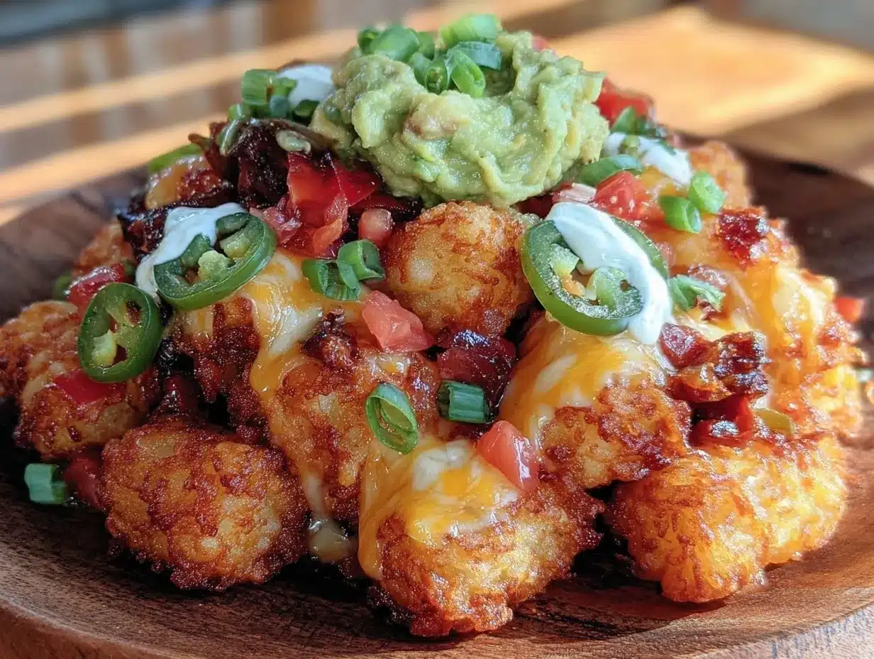 crispy loaded tater tot nachos preparation steps