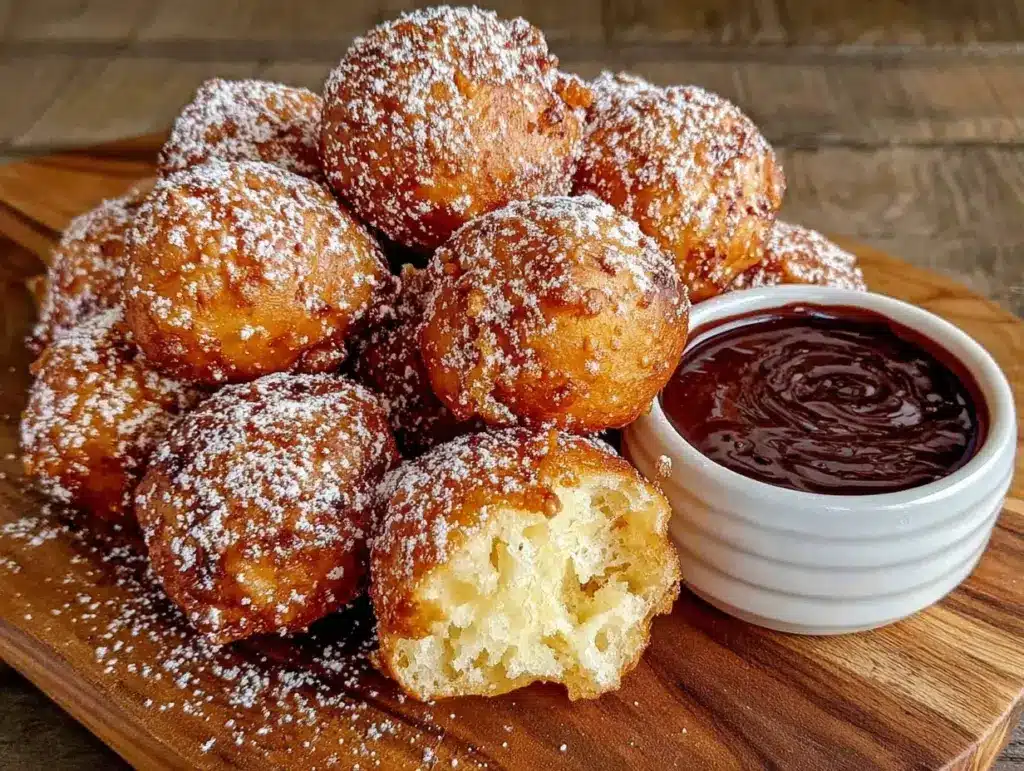 crispy mini beignet bites - featured image