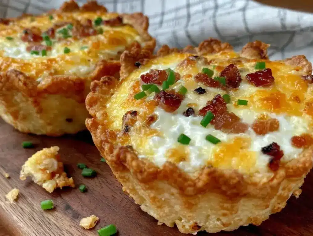crispy mini quiche lorraine cups - featured image