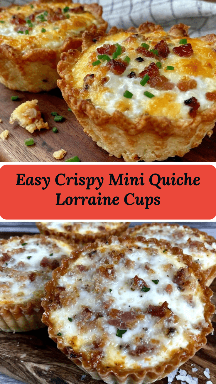 crispy mini quiche lorraine cups recipe