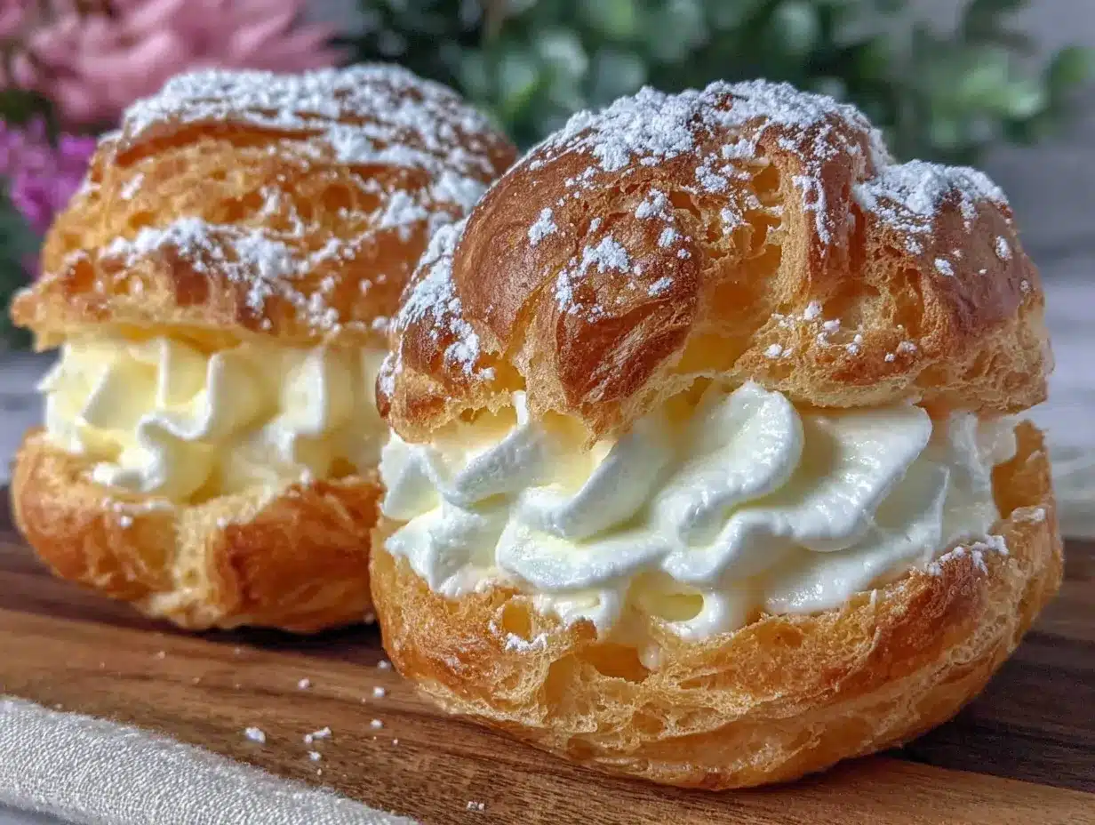 crispy sweetheart cream puffs preparation steps