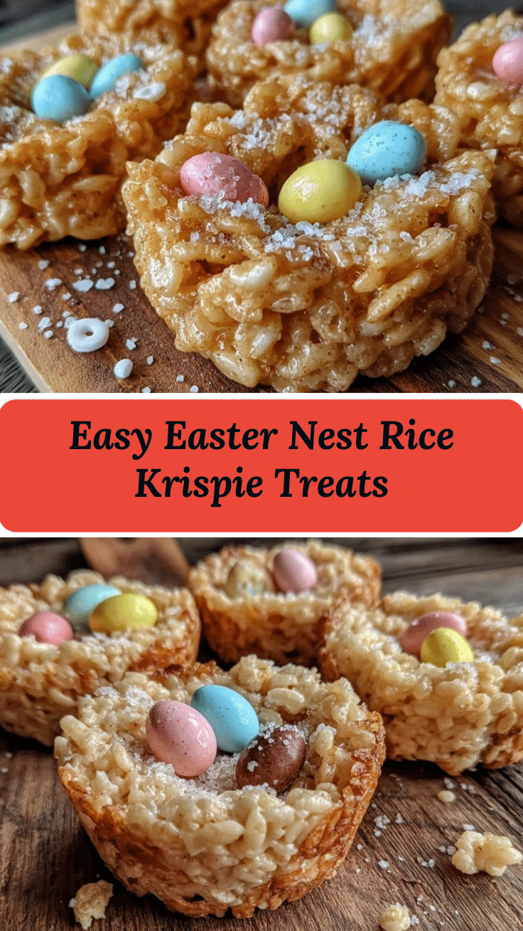 Easter Nest Rice Krispie Treats recipe
