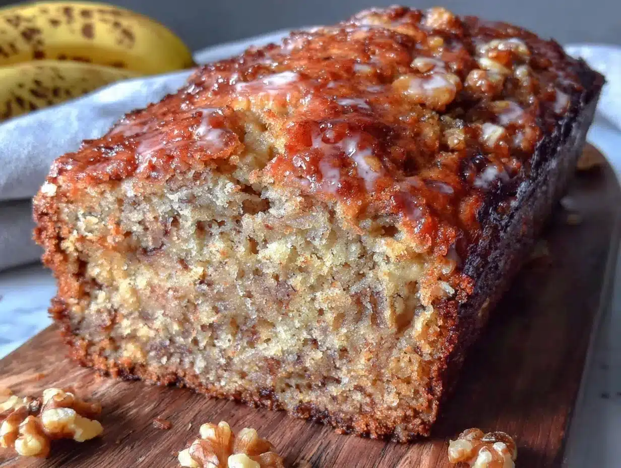 easy moist one-bowl banana bread preparation steps