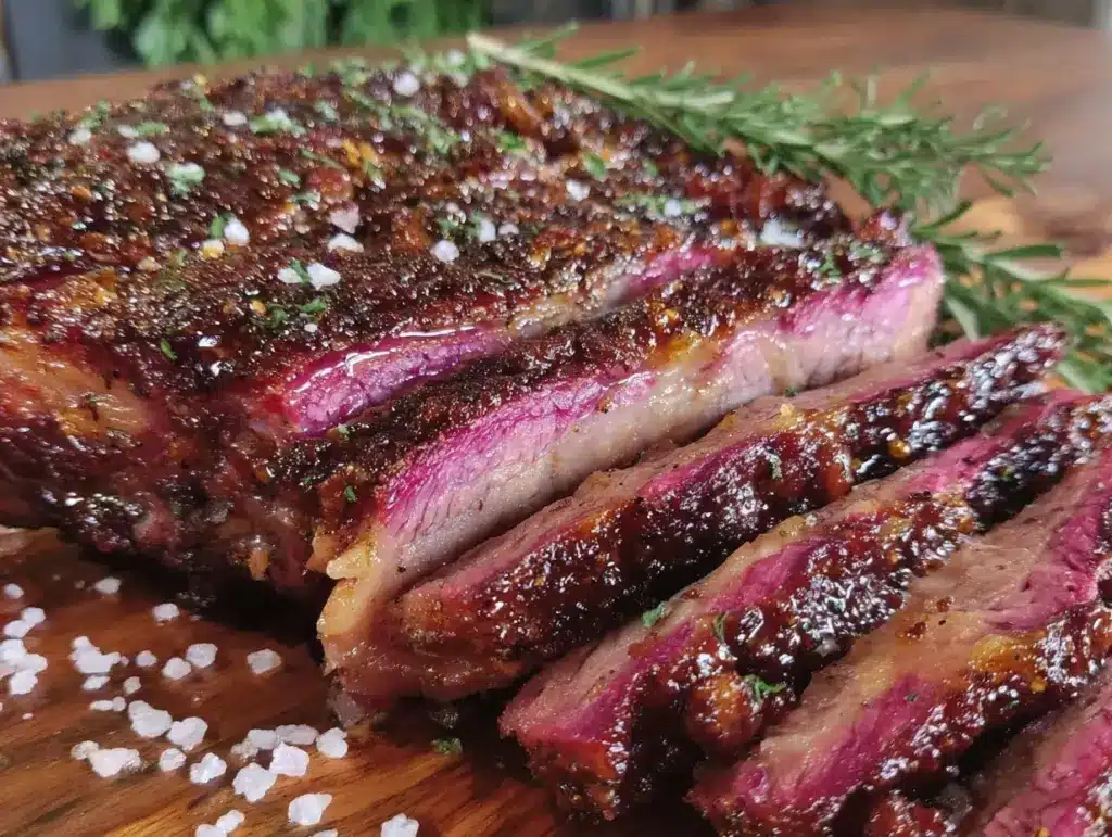 flavorful smoked brisket recipe low and slow - featured image