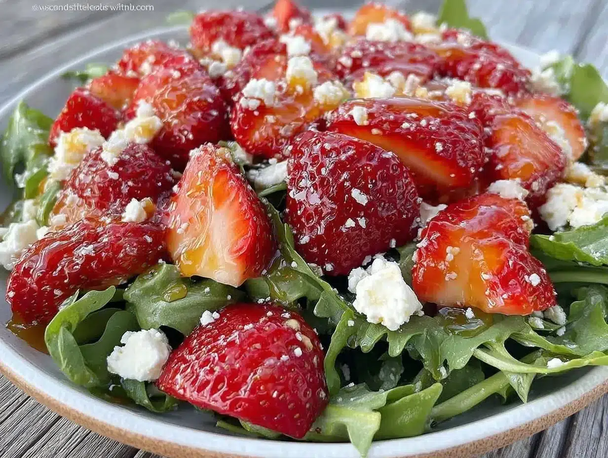 fresh arugula salad preparation steps