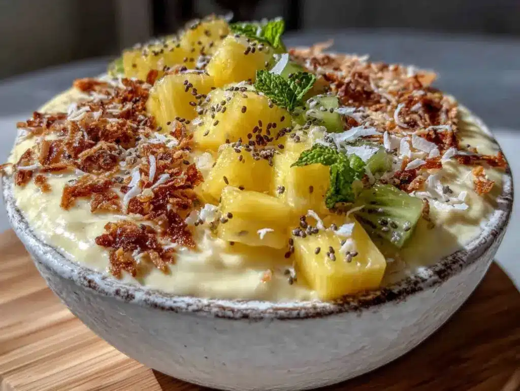 Fresh Pineapple Coconut Smoothie Bowl - featured image