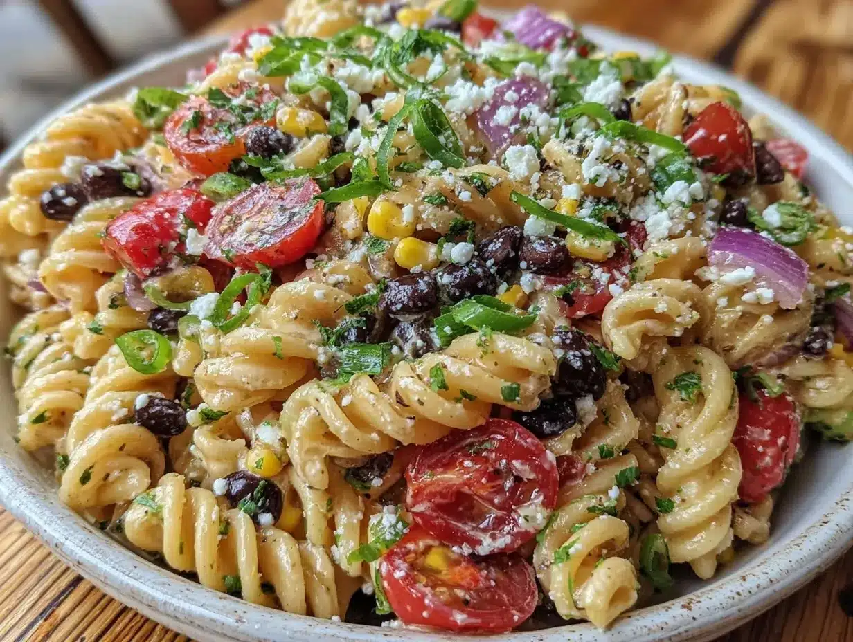 Fresh Southwest Pasta Salad preparation steps