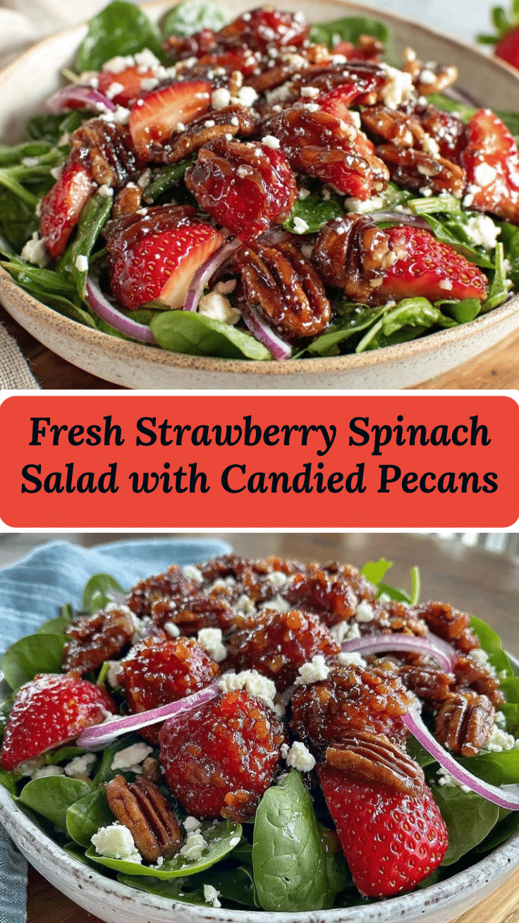 fresh strawberry spinach salad recipe