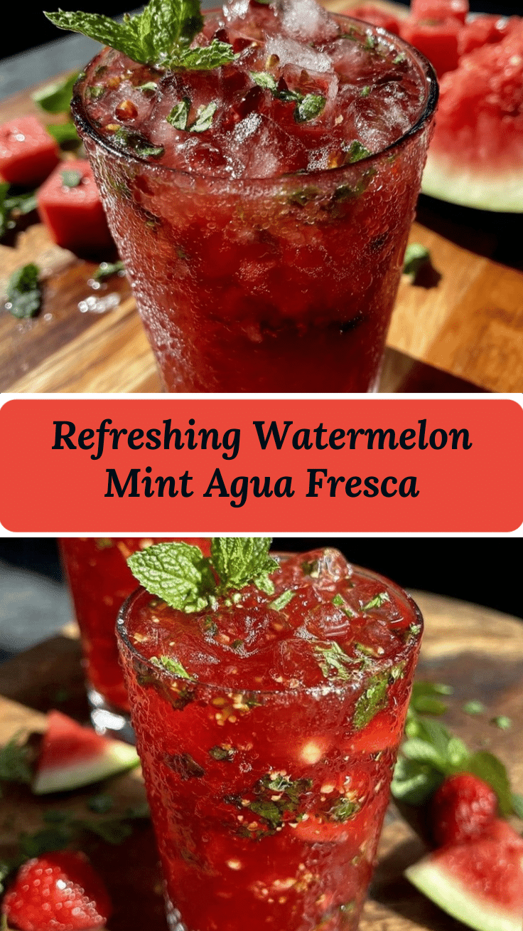 fresh watermelon mint agua fresca recipe