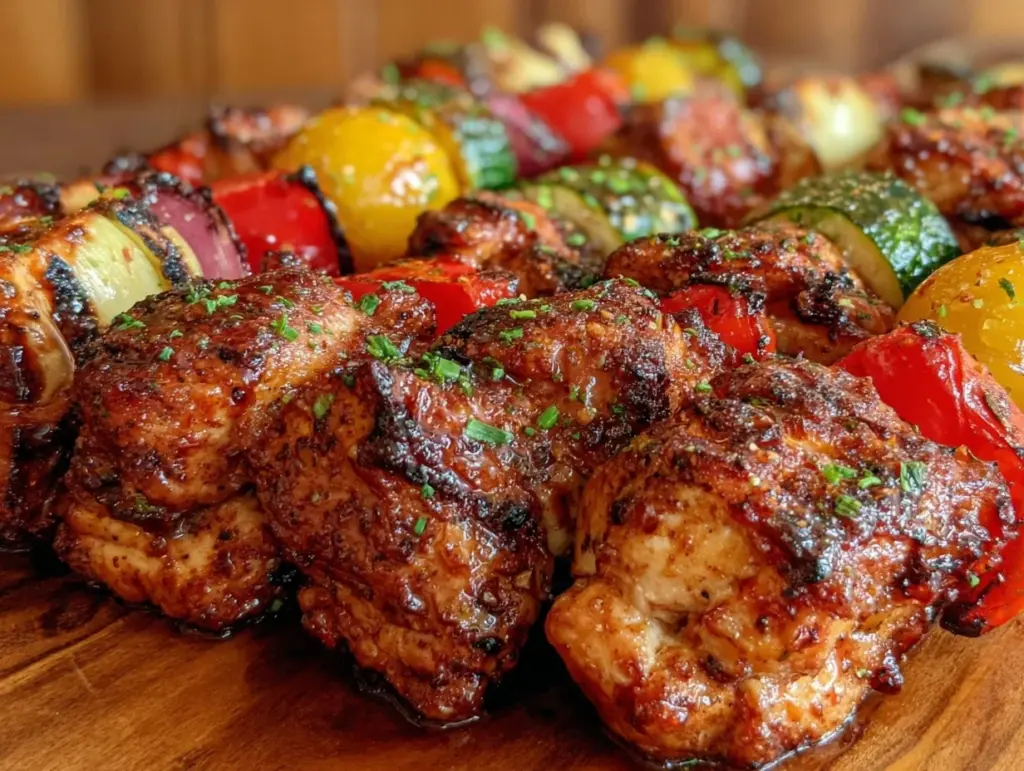 grilled chicken kabobs - featured image
