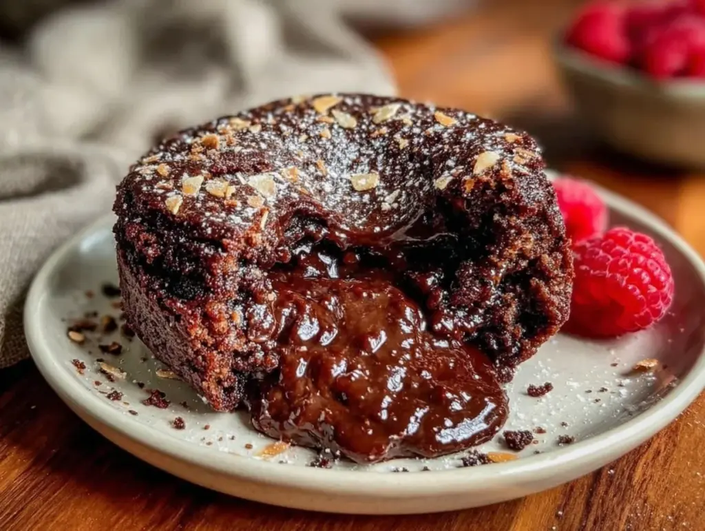 keto chocolate lava cake - featured image