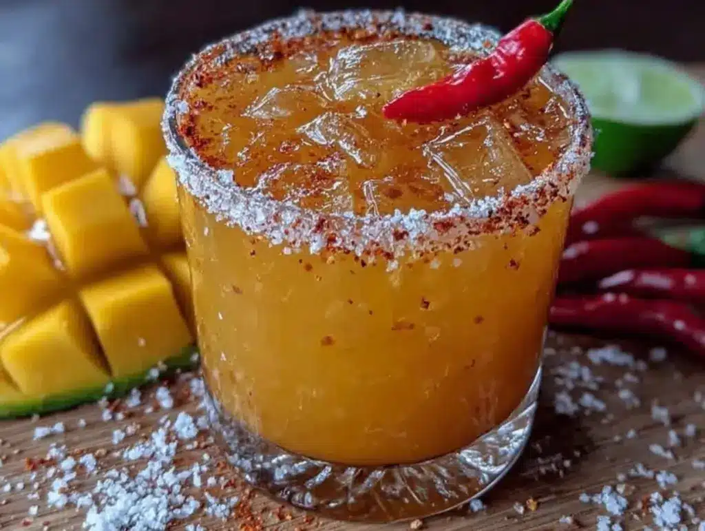 mango habanero margarita recipe - featured image