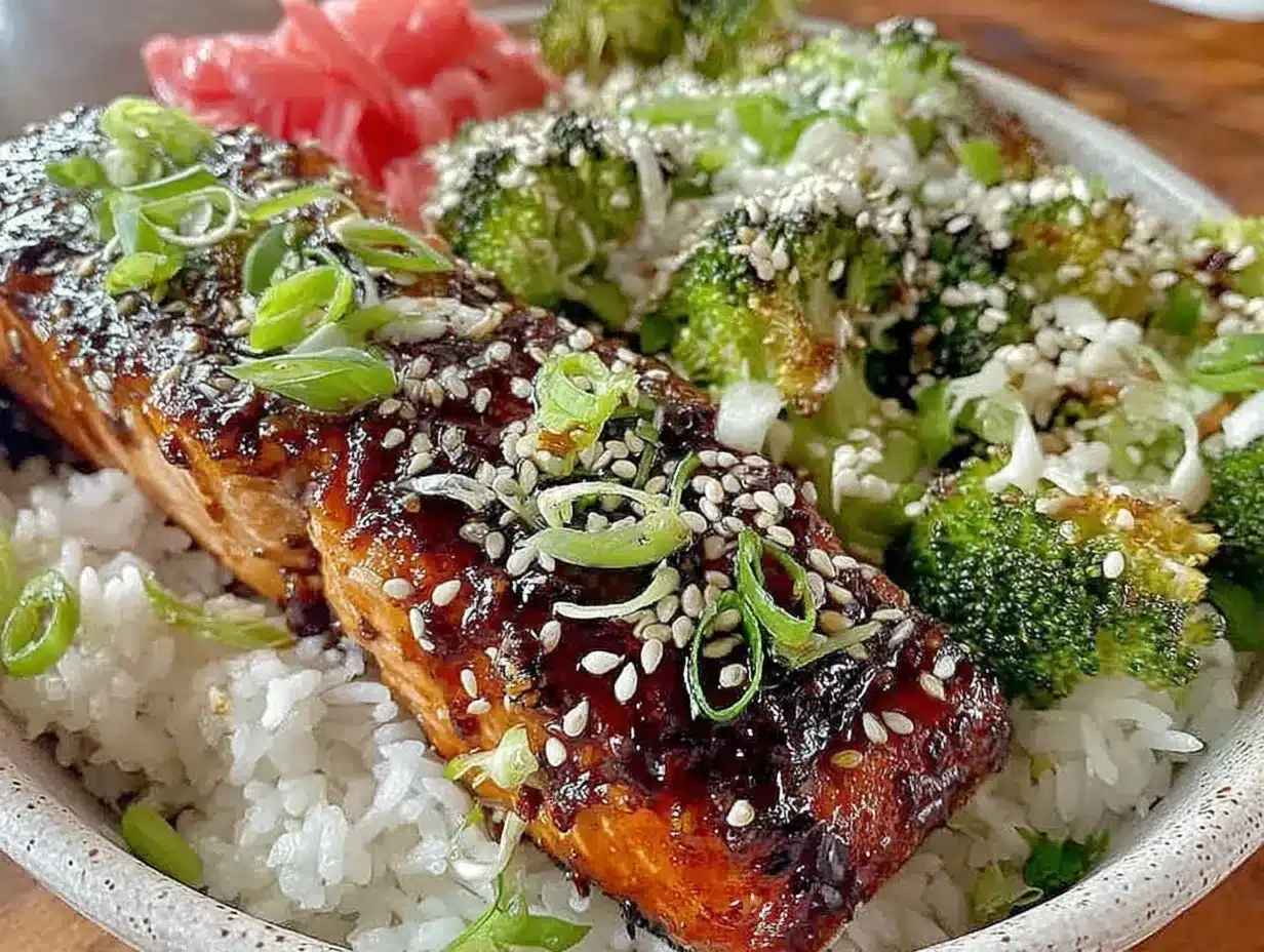 quick teriyaki salmon bowls preparation steps