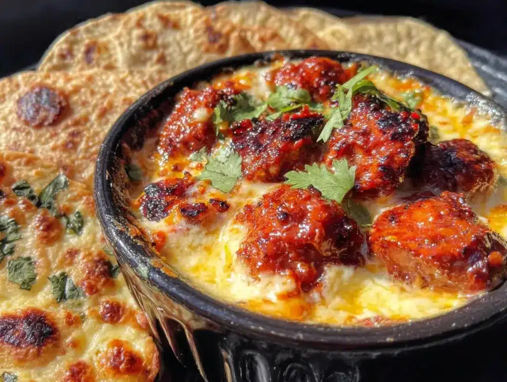 savory queso fundido with spicy chorizo - featured image