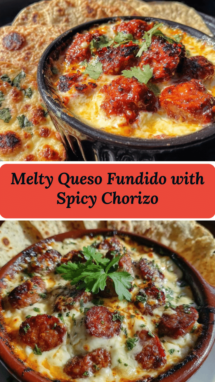 savory queso fundido with spicy chorizo recipe