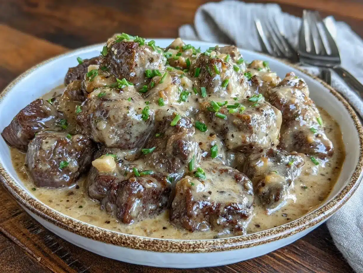 slow cooker beef stroganoff preparation steps