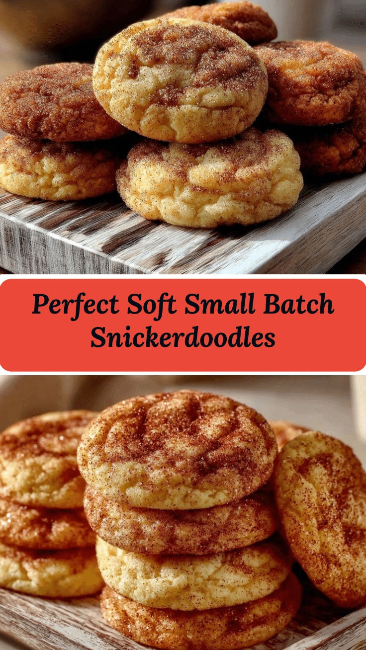 soft small batch snickerdoodle cookies recipe