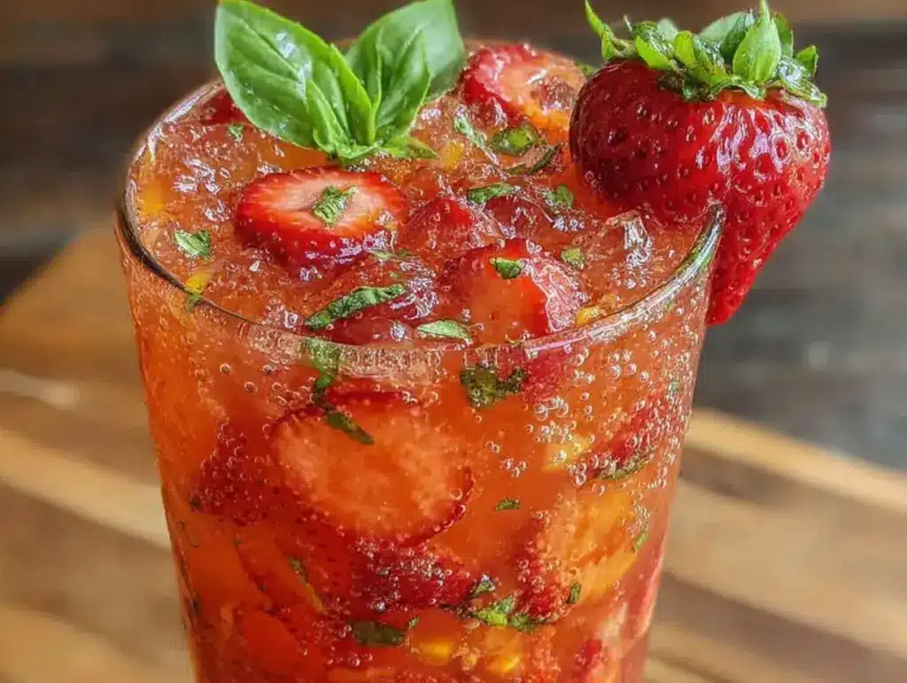 strawberry basil lemonade - featured image
