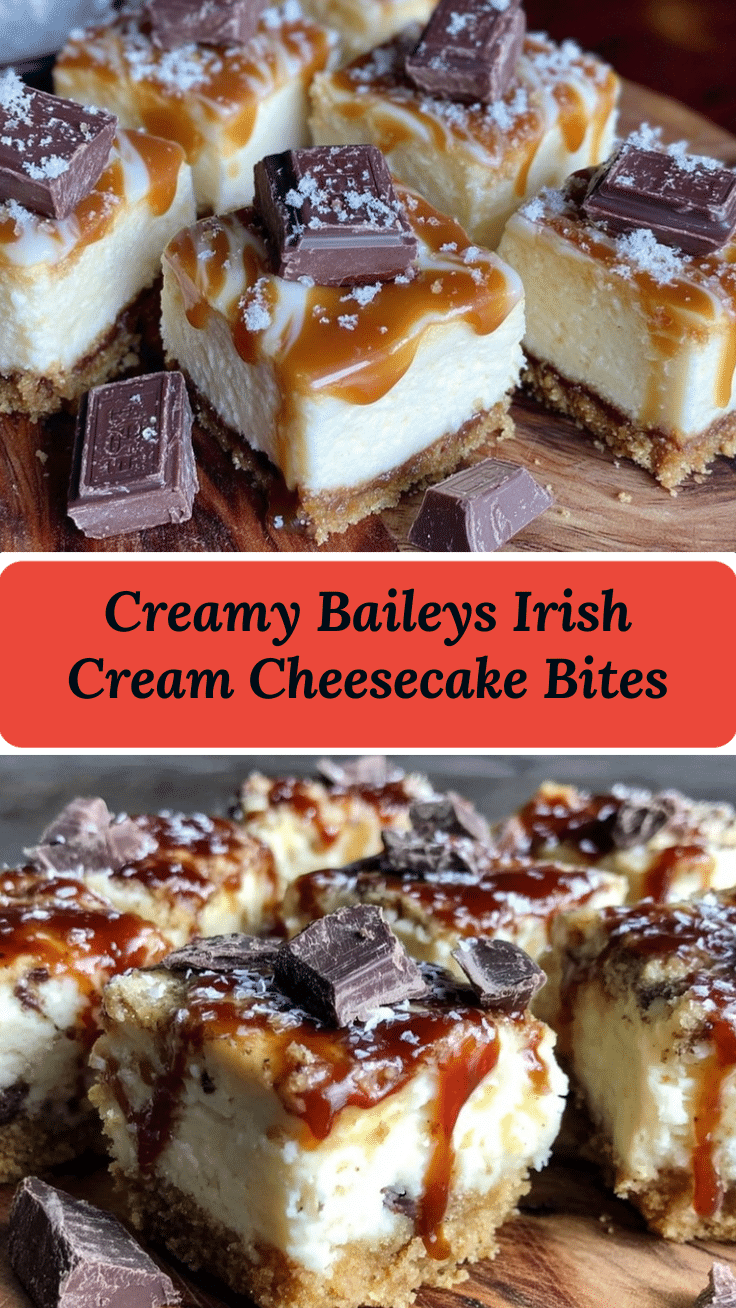 Baileys Irish Cream cheesecake bites recipe