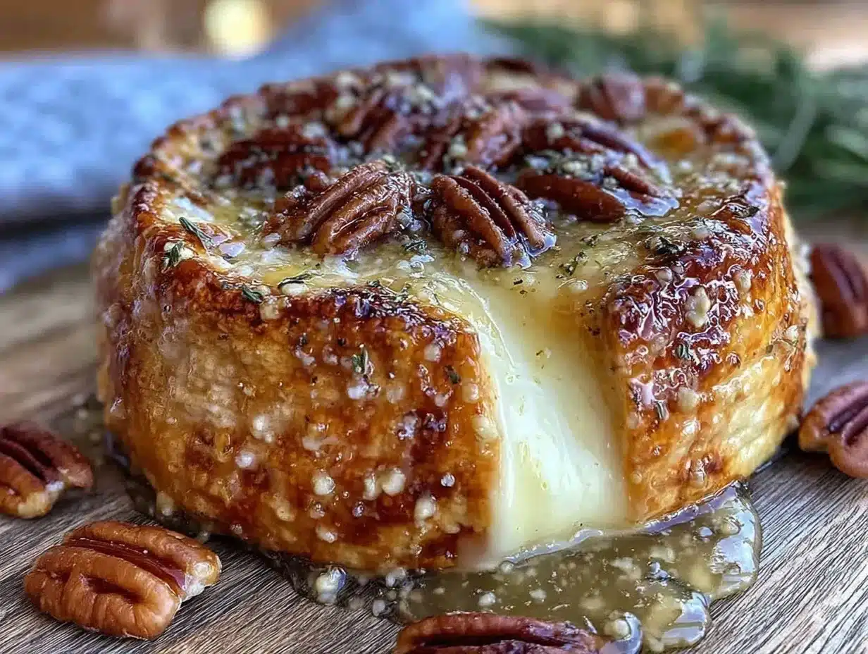 baked brie with honey and pecans preparation steps