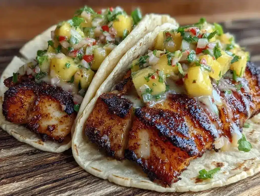 blackened fish tacos - featured image
