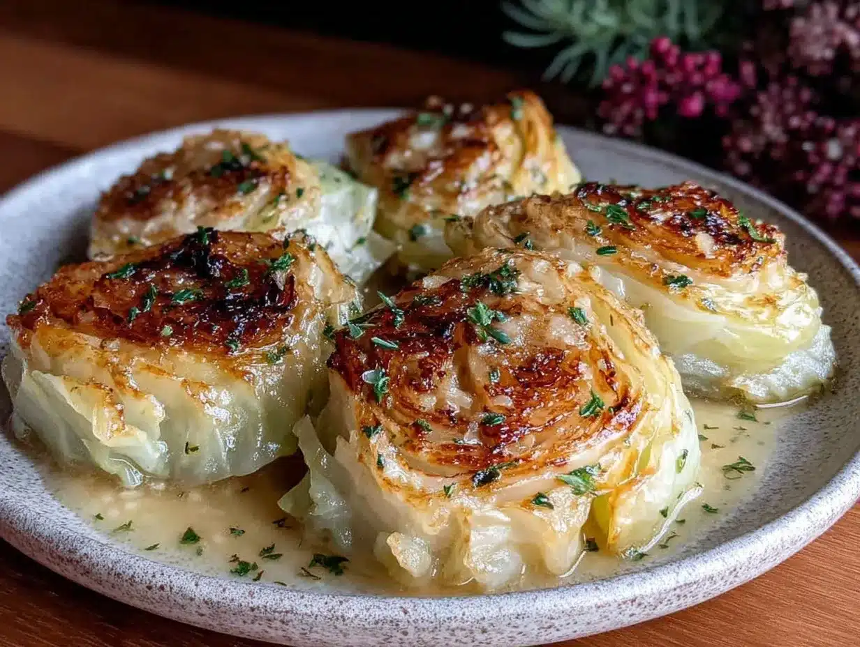 braised cabbage wedges preparation steps