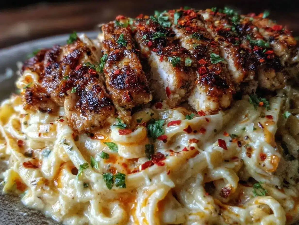Cajun Chicken Alfredo preparation steps