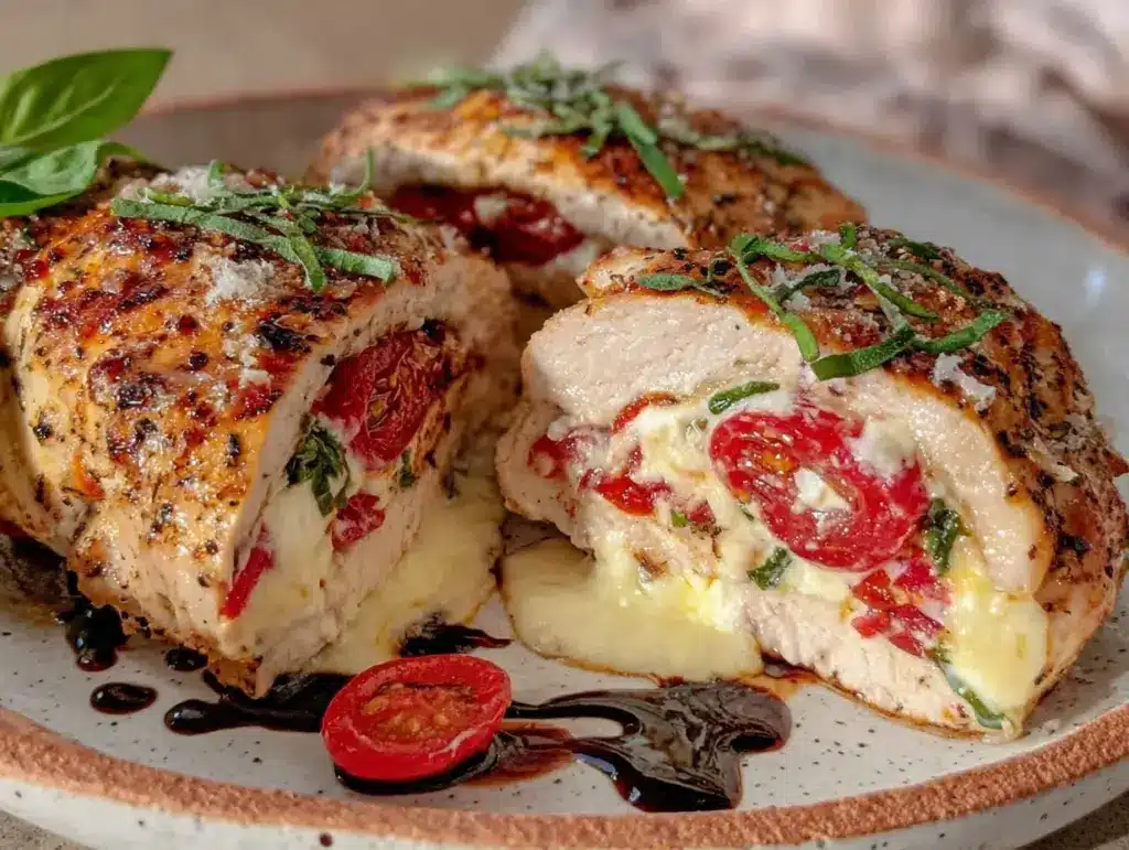Caprese Stuffed Chicken Breast - featured image