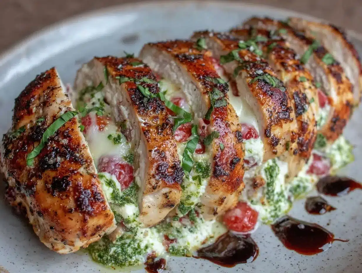 Caprese Stuffed Chicken Breast preparation steps