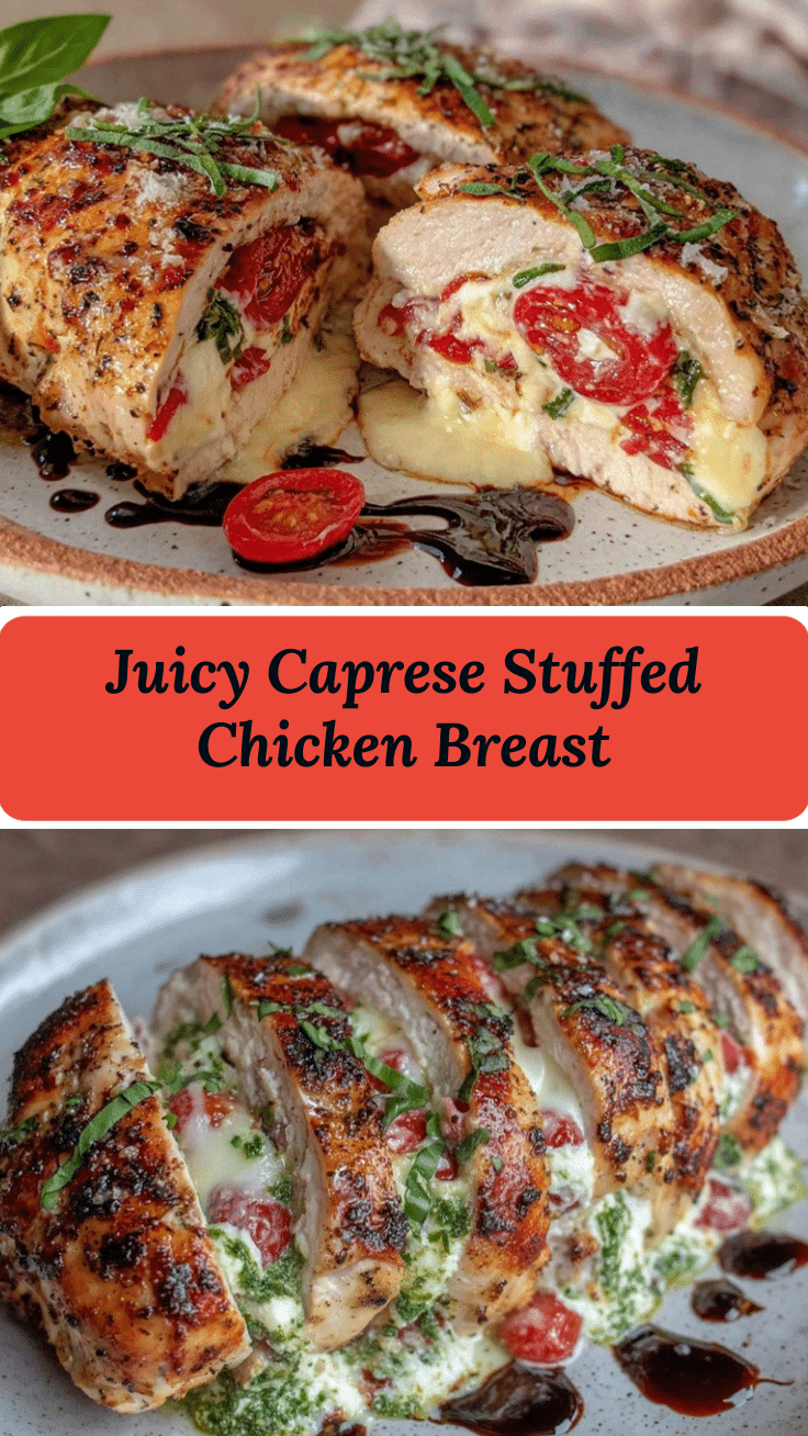 Caprese Stuffed Chicken Breast recipe