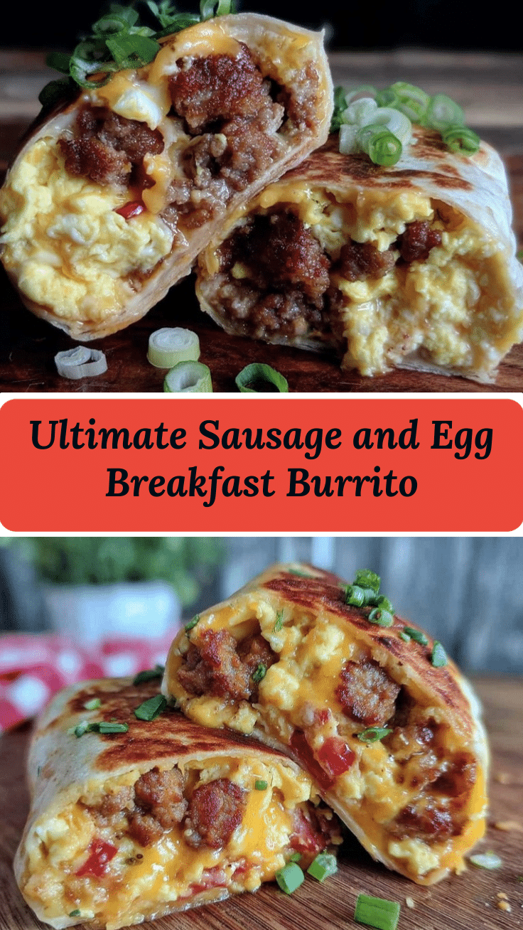 cozy breakfast burrito with sausage and eggs recipe