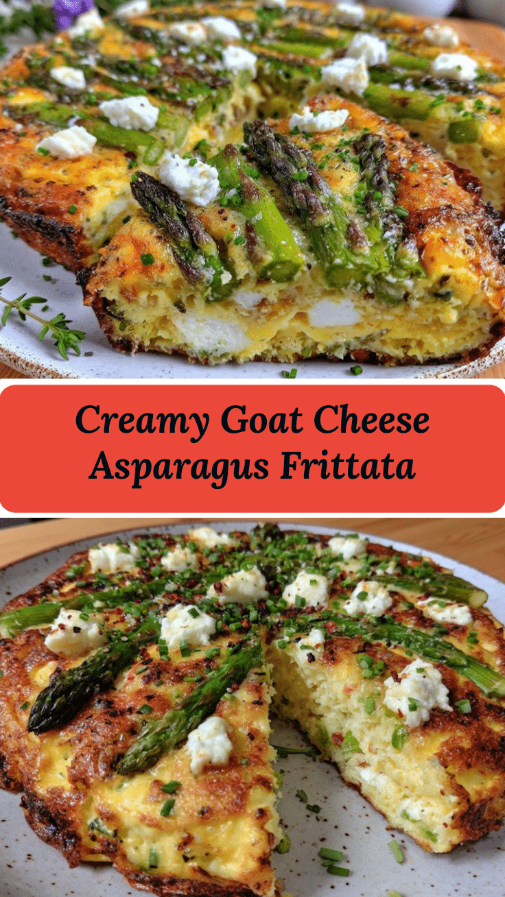 creamy asparagus and goat cheese frittata recipe