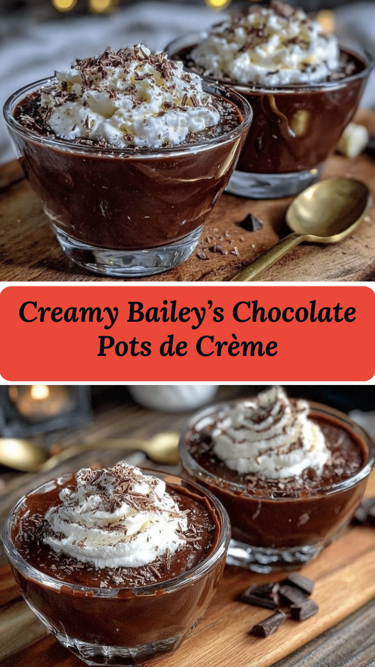 creamy baileys chocolate pots de crème recipe