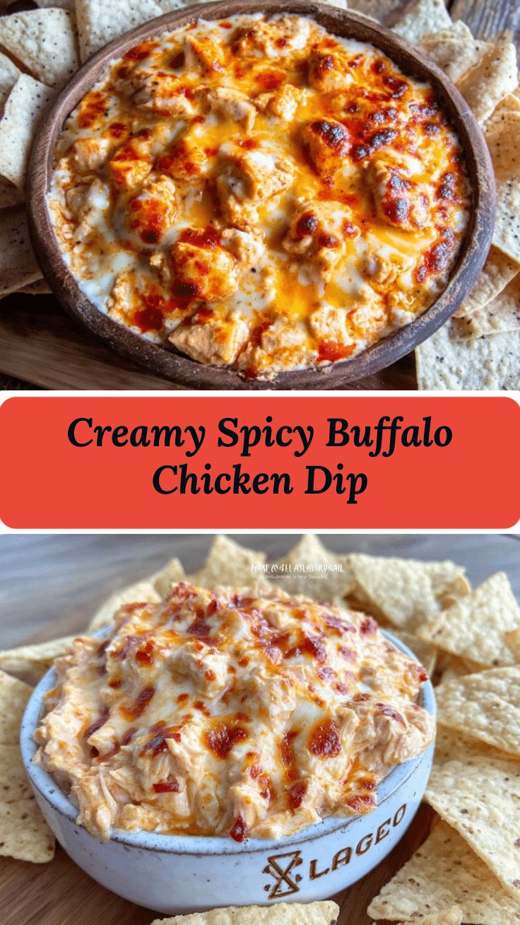creamy buffalo chicken dip recipe