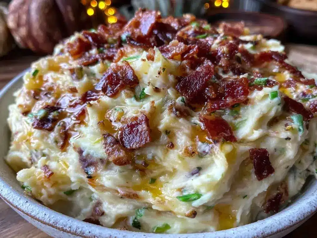creamy colcannon mashed potatoes - featured image