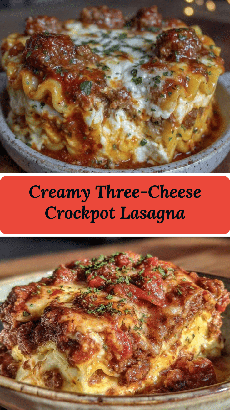 creamy crockpot lasagna recipe