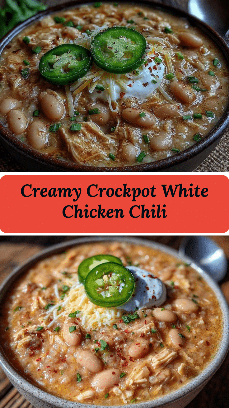 creamy crockpot white chicken chili recipe