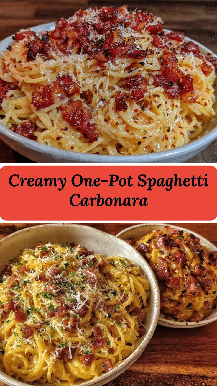 creamy one-pot spaghetti carbonara recipe
