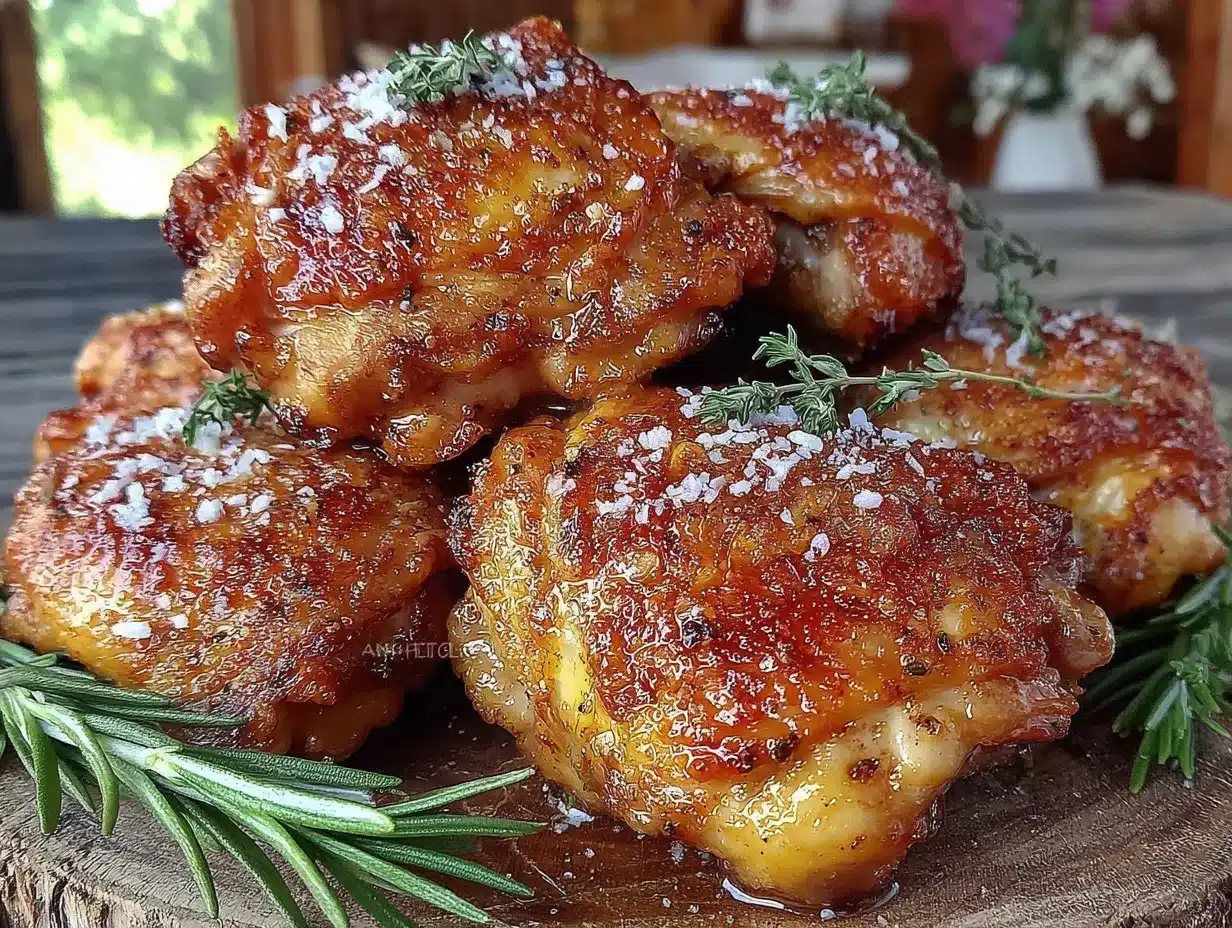 crispy air fryer chicken thighs preparation steps
