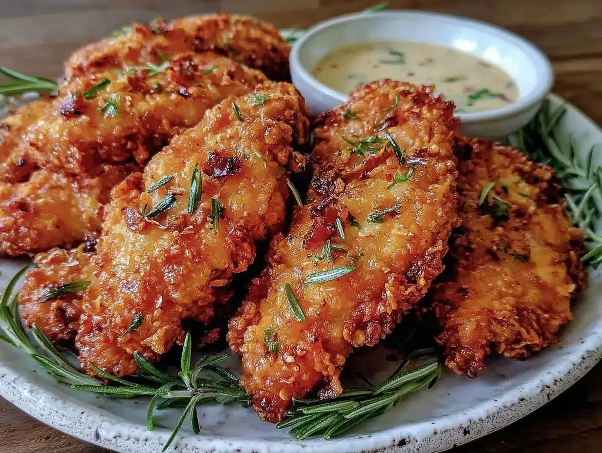 crispy buttermilk fried chicken tenders preparation steps